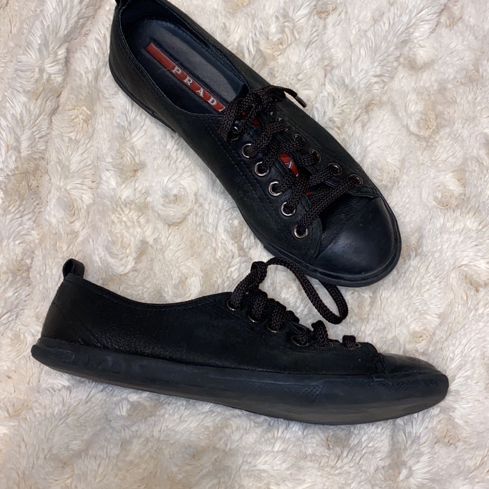 Prada black sneakers
